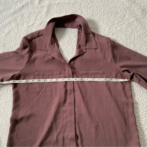 Dynamite Purple  Button Up Blouse - Picture 7 of 7